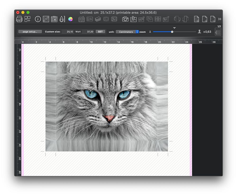 Result with stretching factor of 5
