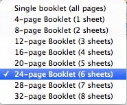 2-up saddle stitch options