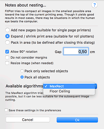 Nesting preferences