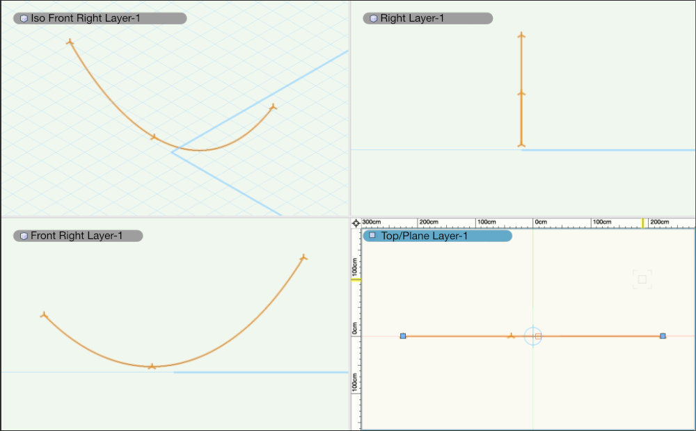 Catenary Curve on drawing