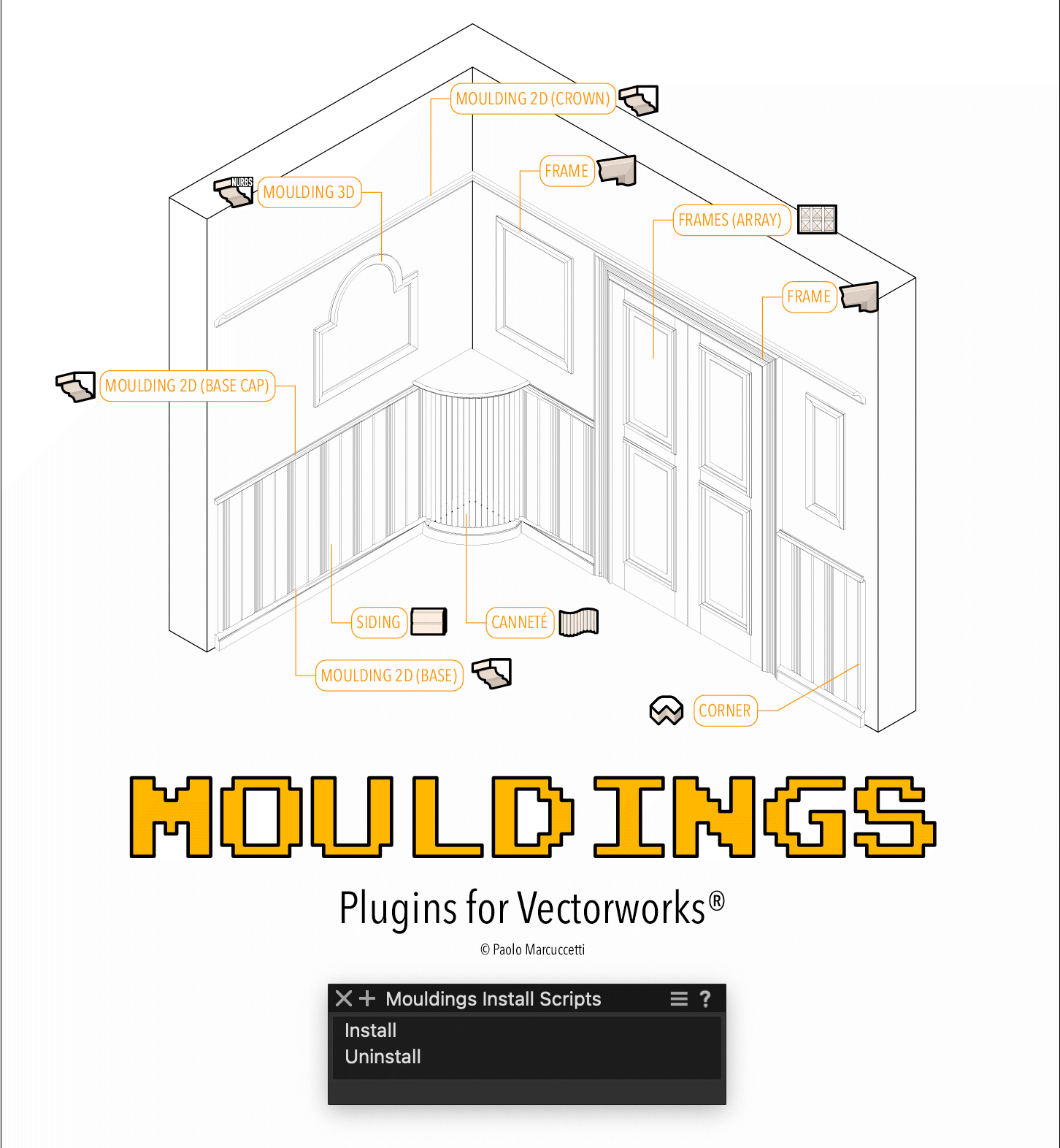 Mouldings Install Vectorworks document