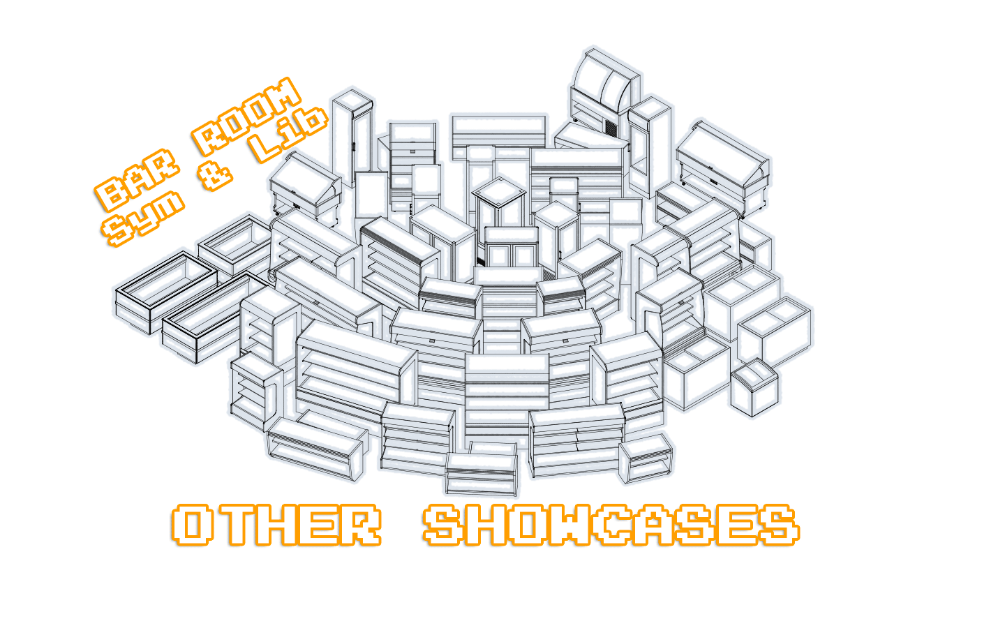 Bar room symbols and libraries: other showcases